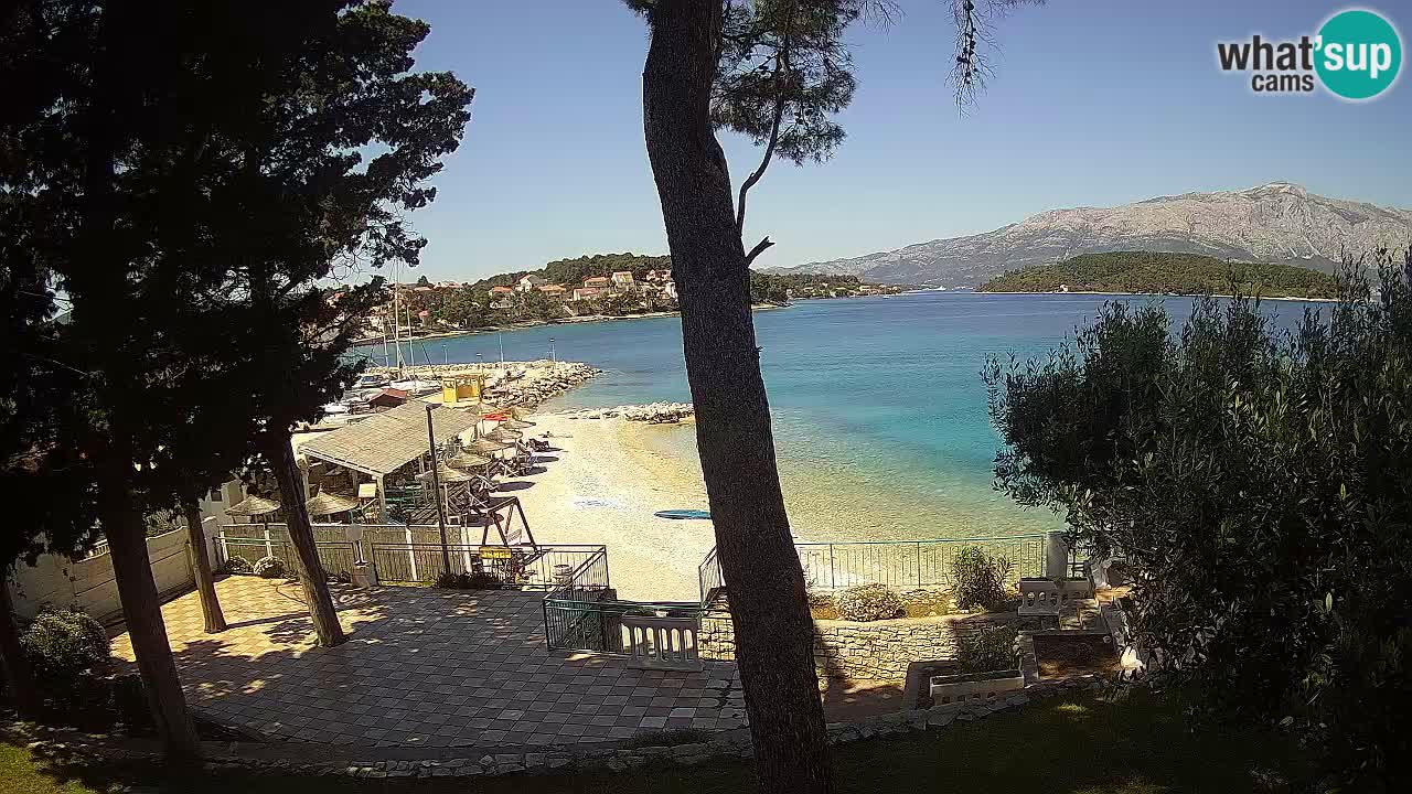 Webcam live Lumbarda – Plage Prvi Žal – Korčula