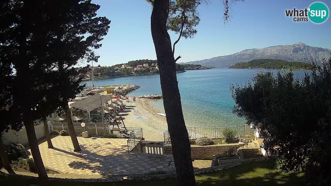 Web kamera Lumbarda – Plaža Prvi Žal – Korčula