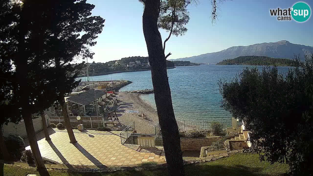 Web kamera Lumbarda – Plaža Prvi Žal – Korčula