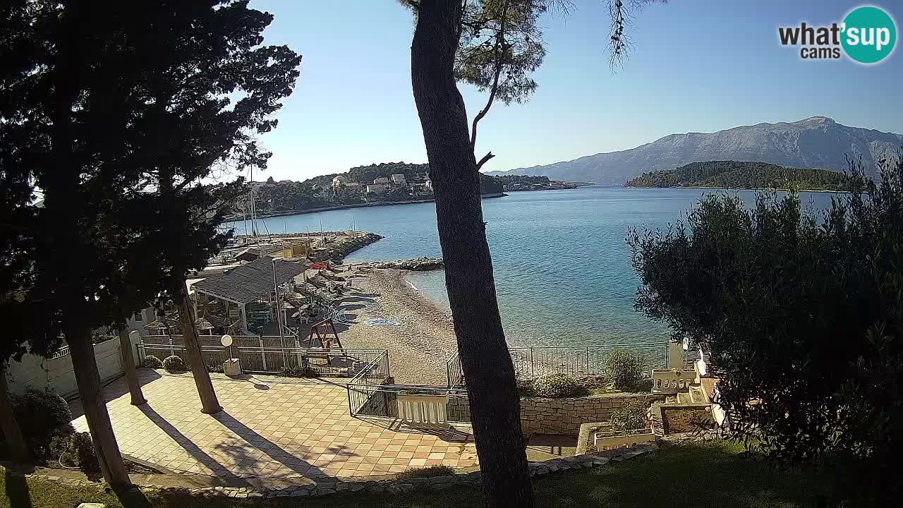 Livecam Lumbarda – Spiaggia Prvi Žal – Korčula