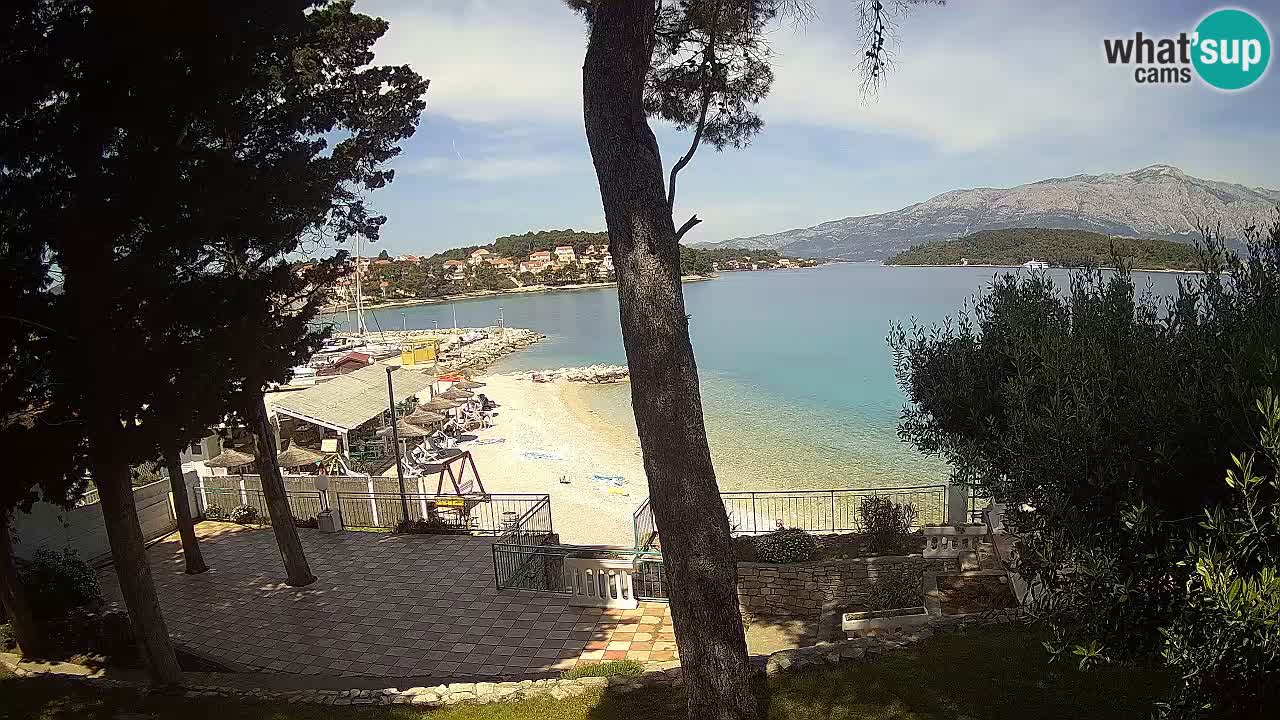 Webcam Lumbarda – Prvi Žal beach – Korčula