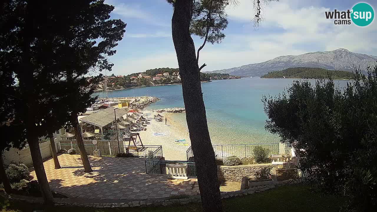 Web kamera Lumbarda – Plaža Prvi Žal – Korčula