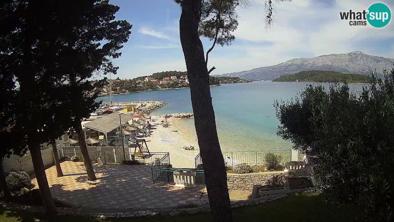 Livecam Lumbarda – Spiaggia Prvi Žal – Korčula
