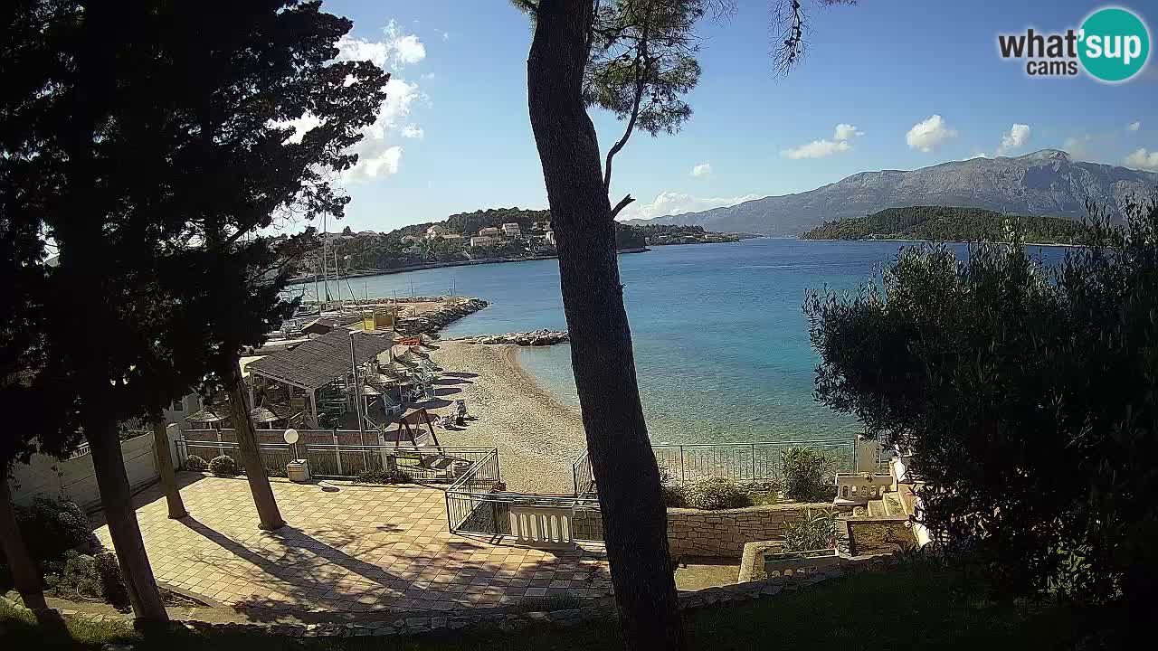 Livecam Lumbarda – Spiaggia Prvi Žal – Korčula