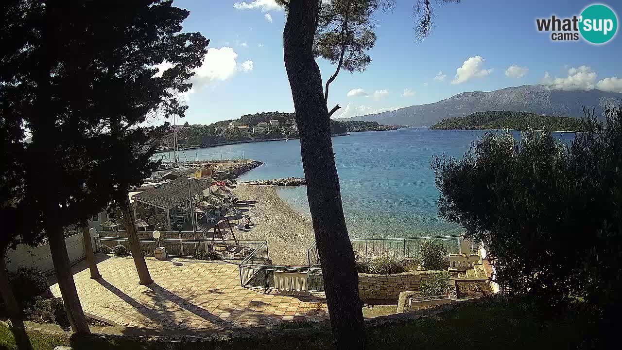 Web kamera Lumbarda – Plaža Prvi Žal – Korčula