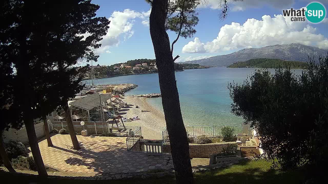 Livecam Lumbarda – Spiaggia Prvi Žal – Korčula