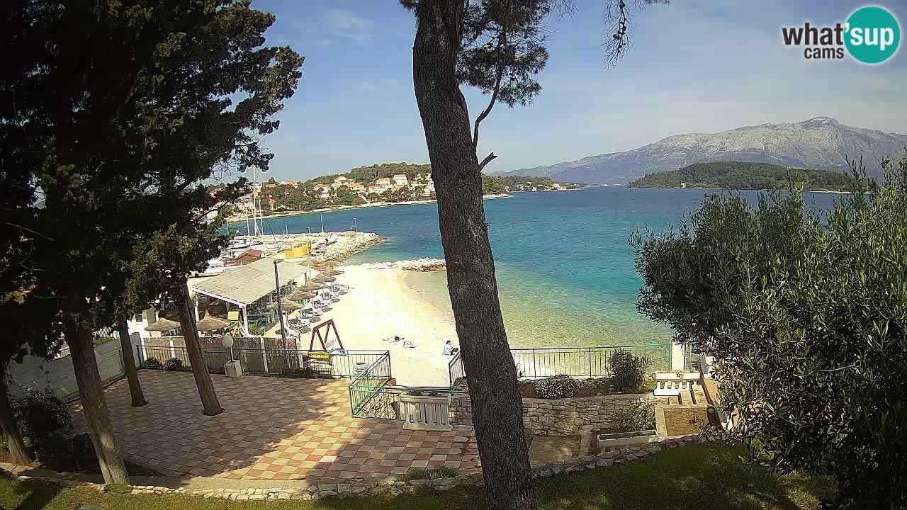Livecam Lumbarda – Spiaggia Prvi Žal – Korčula