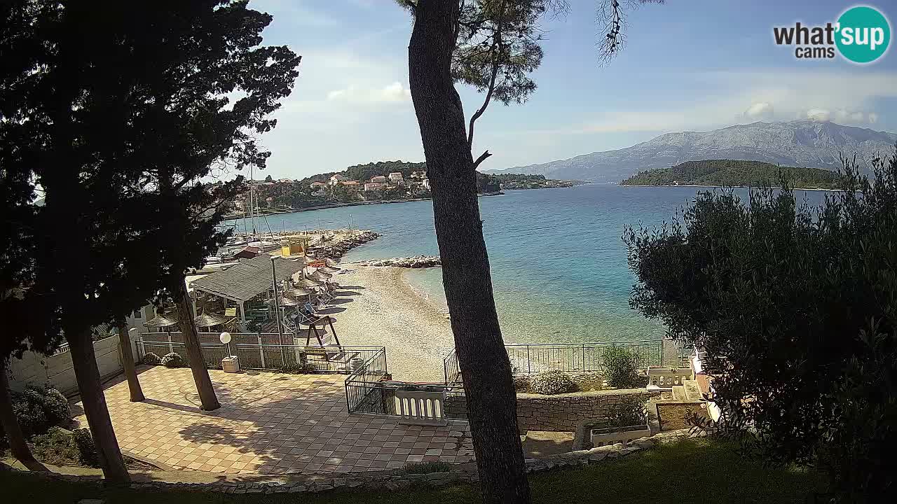 Livecam Lumbarda – Spiaggia Prvi Žal – Korčula