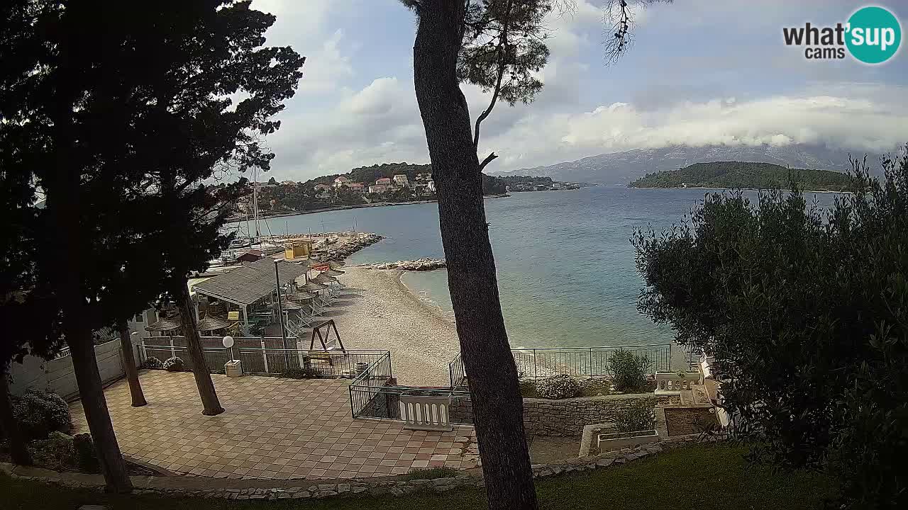 Webcam live Lumbarda – Plage Prvi Žal – Korčula