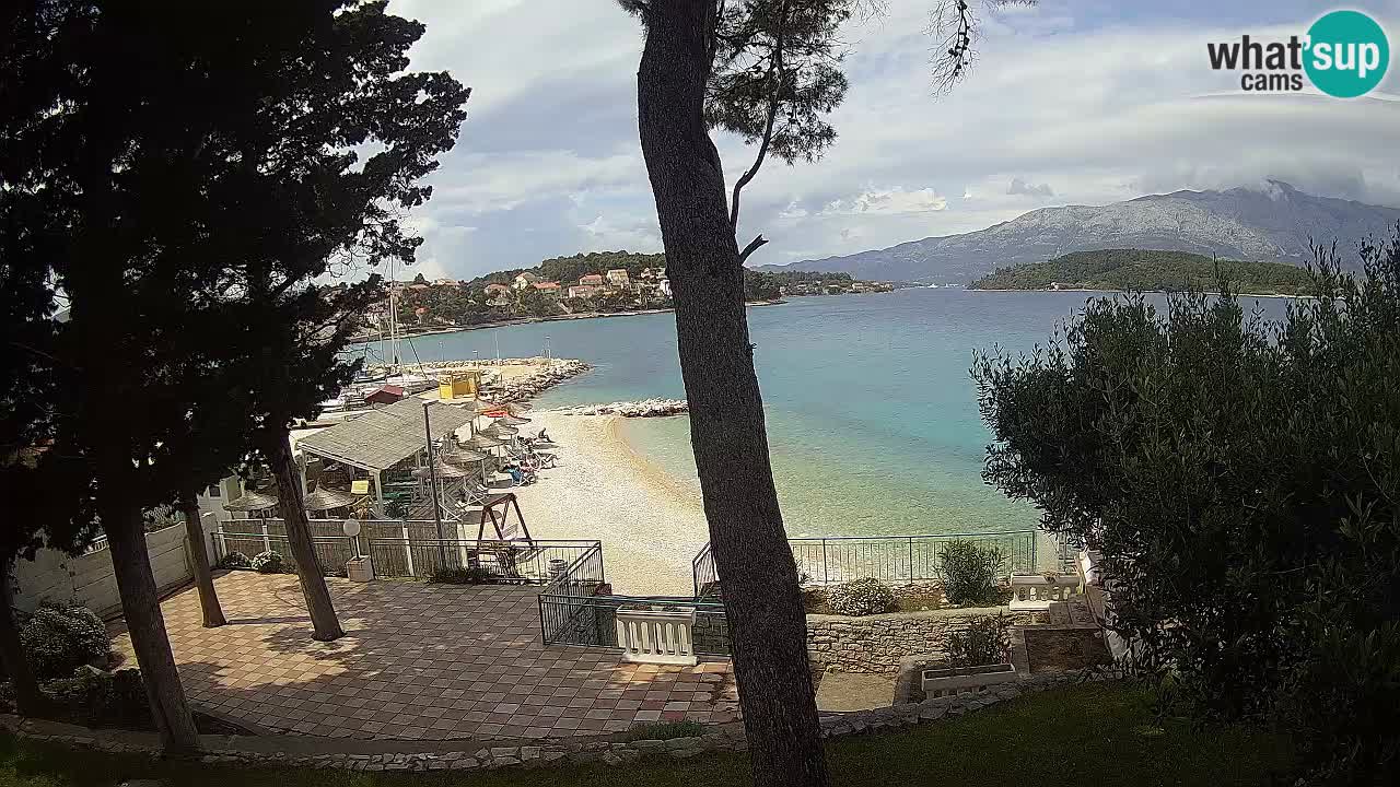 Web kamera Lumbarda – Plaža Prvi Žal – Korčula