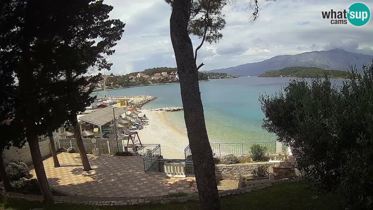 Livecam Lumbarda – Spiaggia Prvi Žal – Korčula