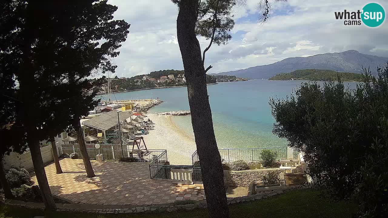 Webcam Lumbarda – Prvi Žal beach – Korčula