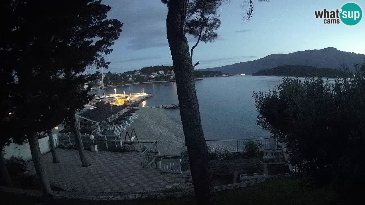Webcam live Lumbarda – Plage Prvi Žal – Korčula