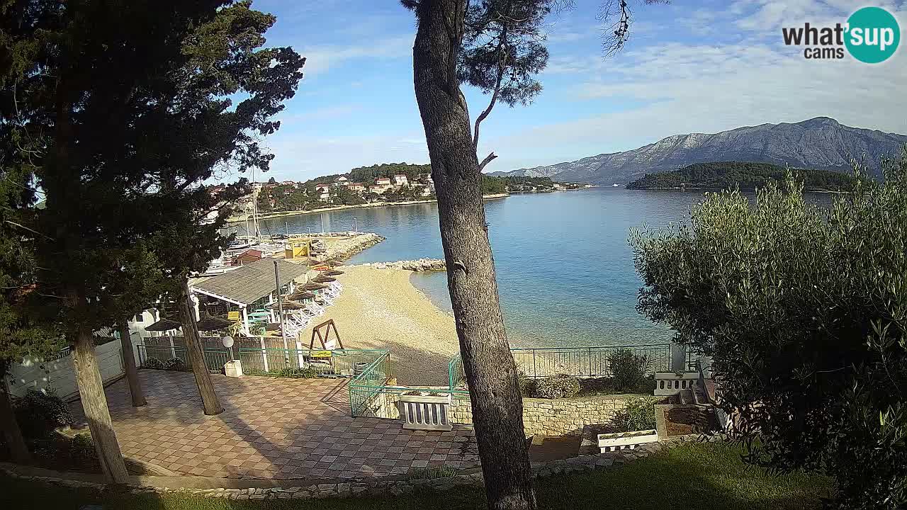 Livecam Lumbarda – Spiaggia Prvi Žal – Korčula