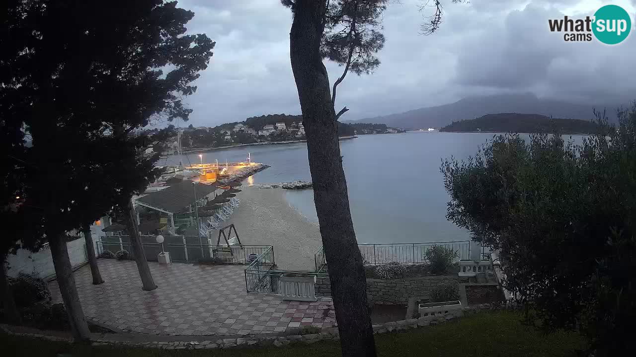 Webcam live Lumbarda – Plage Prvi Žal – Korčula