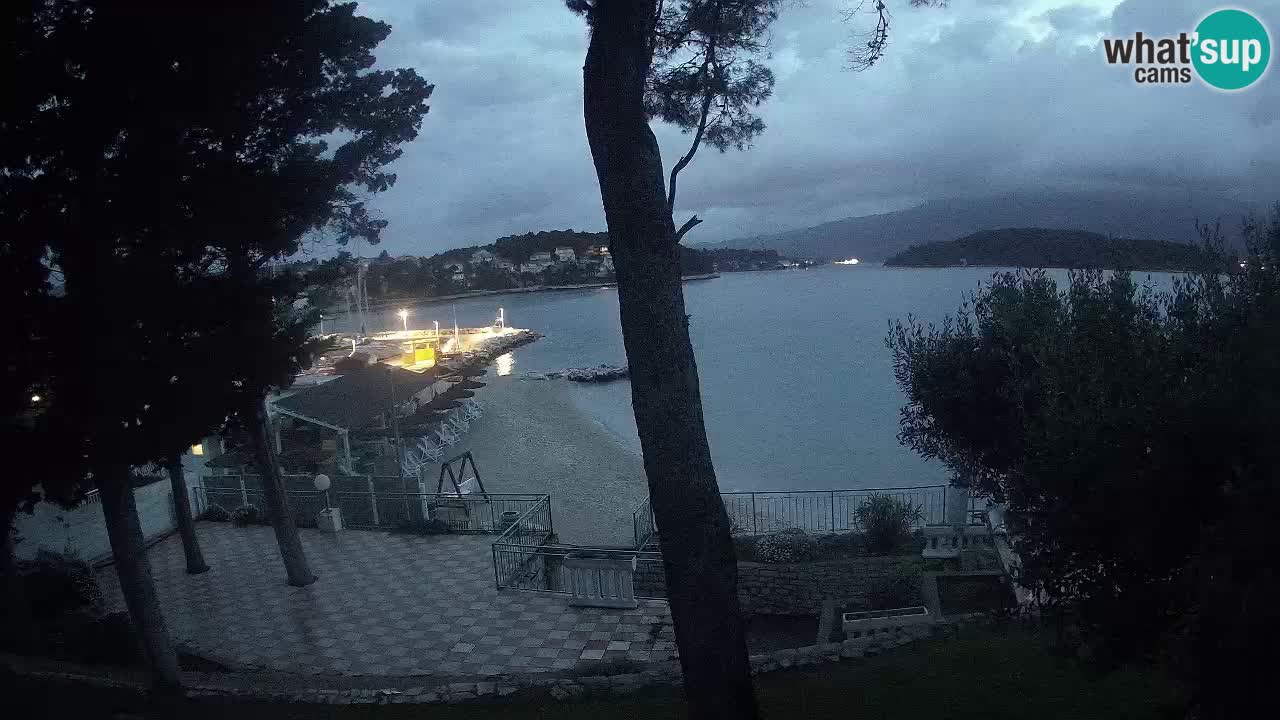 Spletna kamera Lumbarda – Plaža Prvi Žal – Korčula