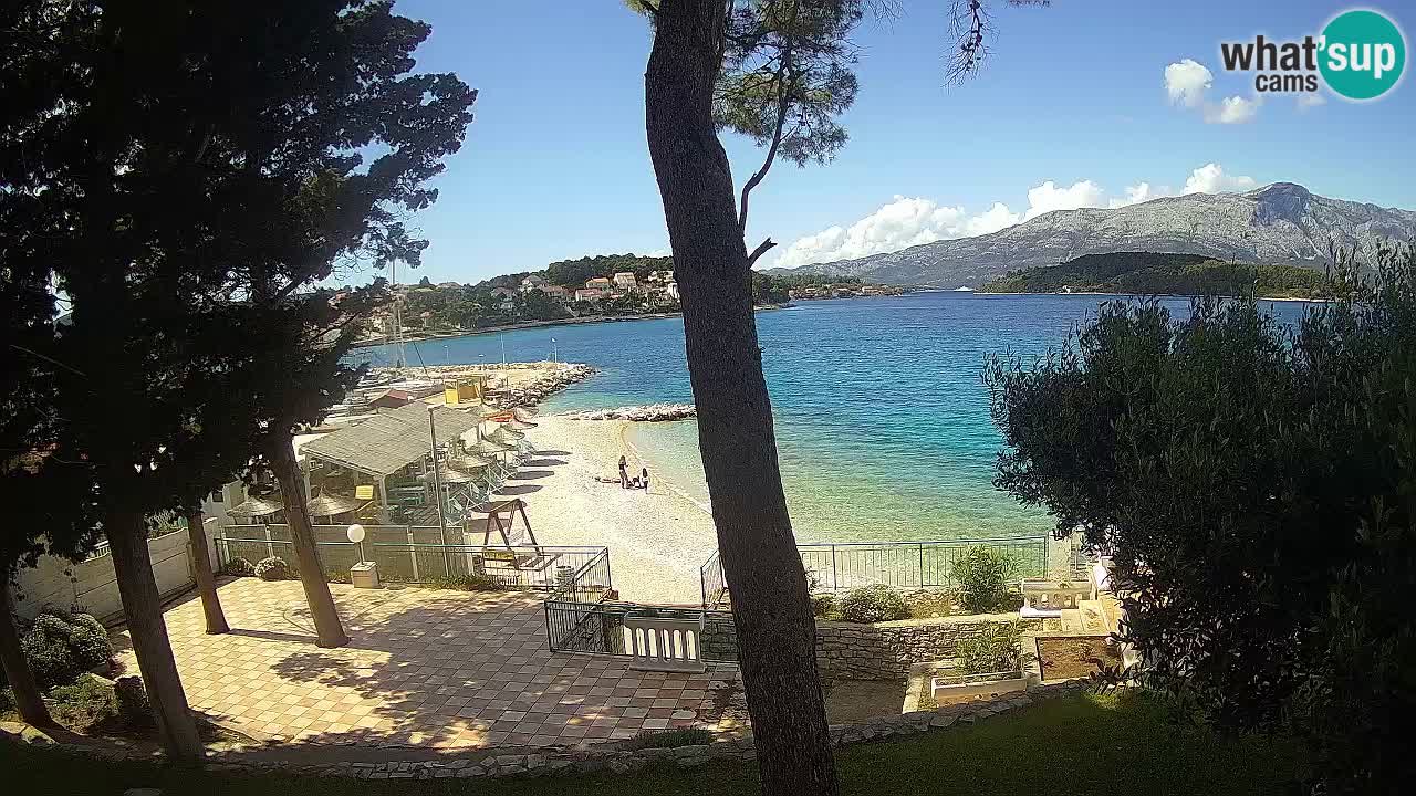 Livecam Lumbarda – Spiaggia Prvi Žal – Korčula