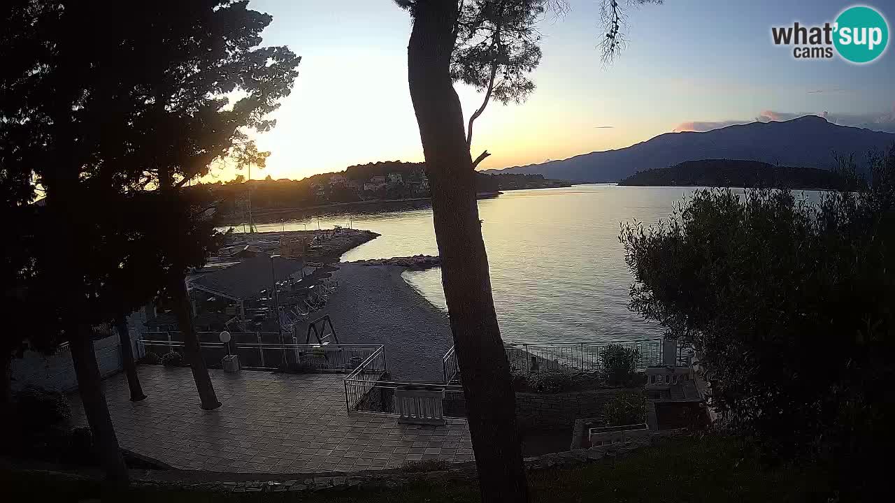 Spletna kamera Lumbarda – Plaža Prvi Žal – Korčula
