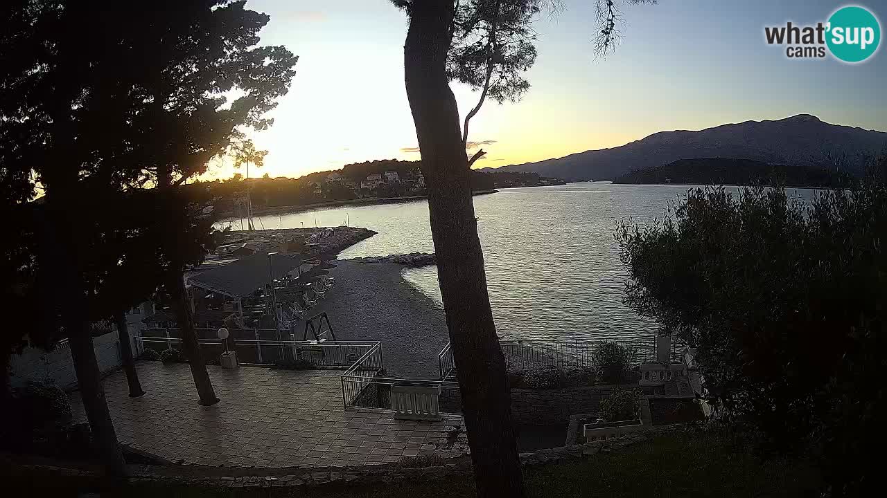 Livecam Lumbarda – Spiaggia Prvi Žal – Korčula