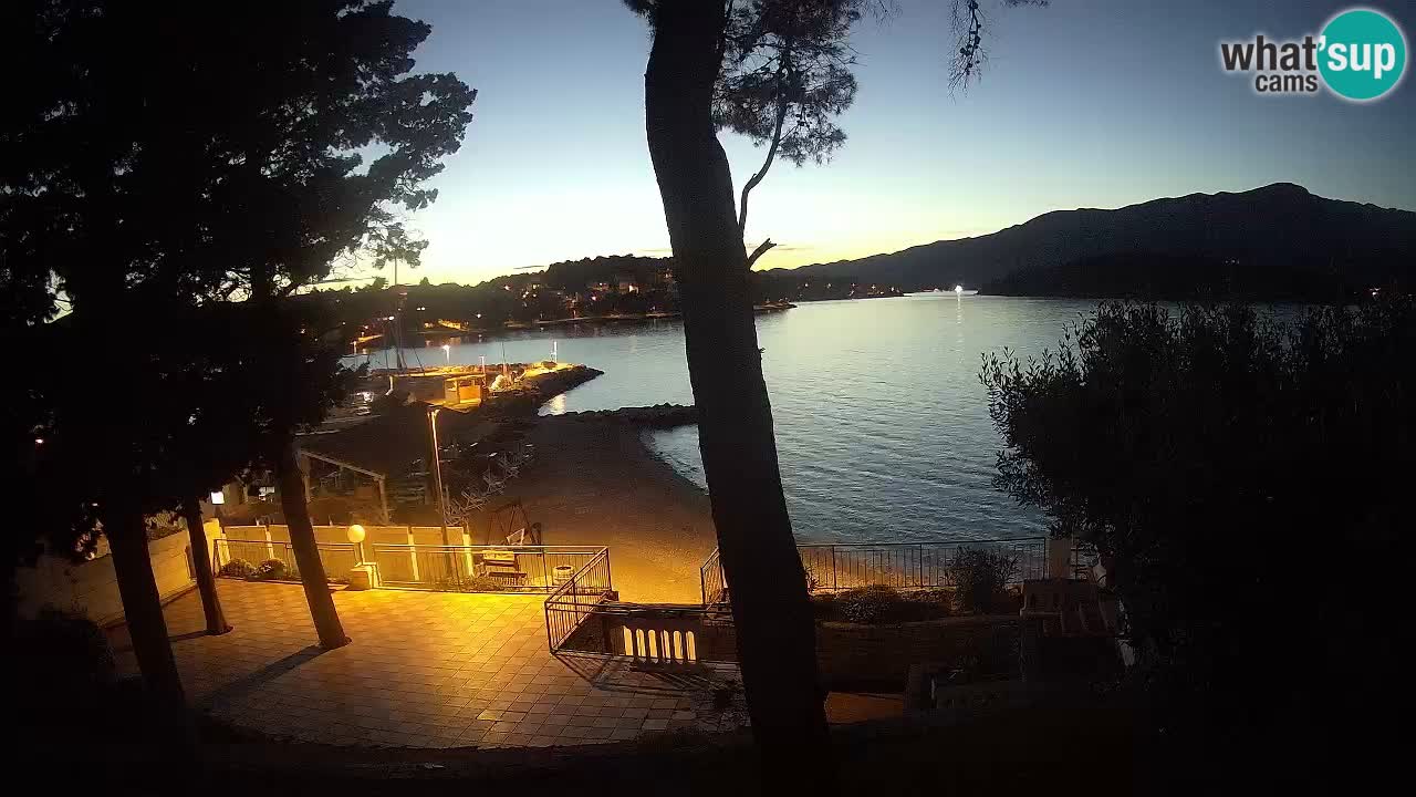Webcam live Lumbarda – Plage Prvi Žal – Korčula