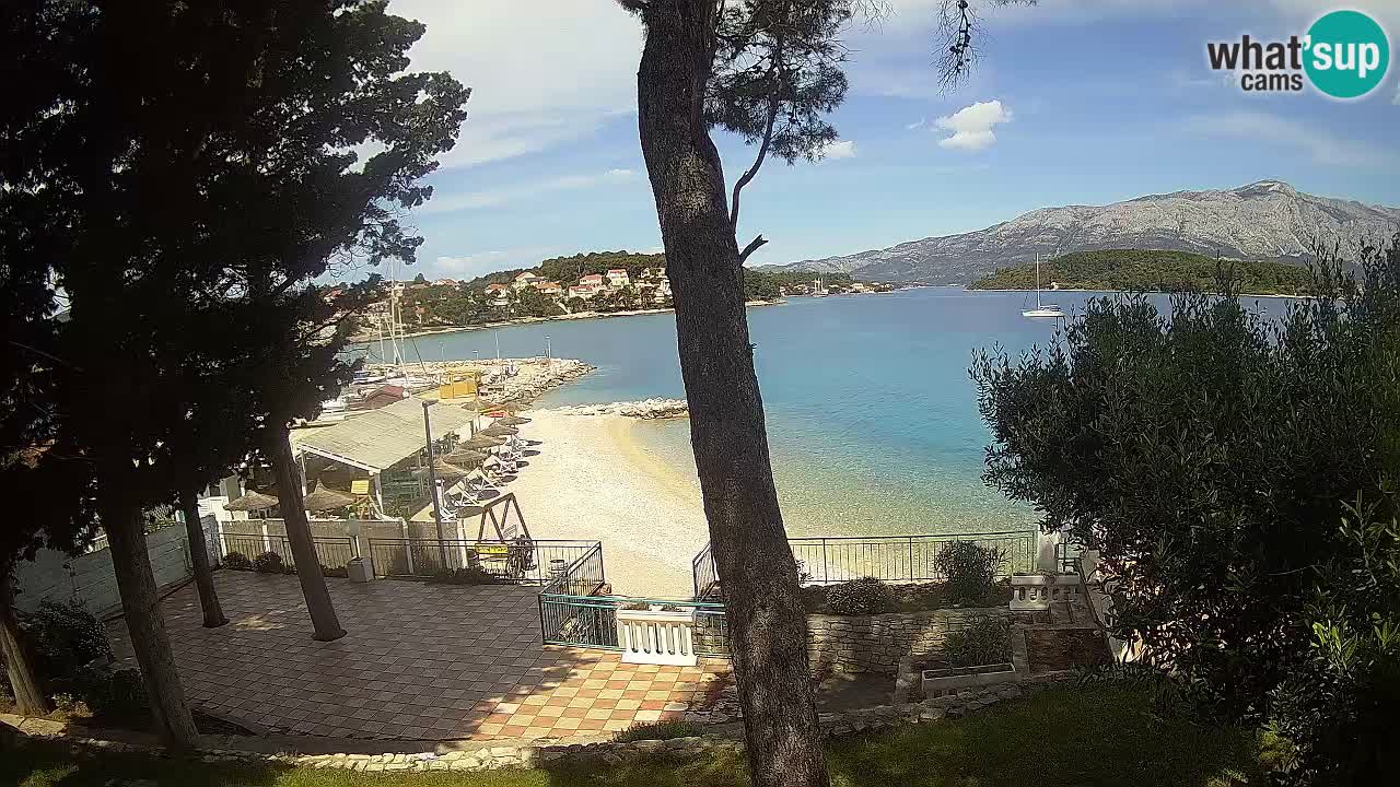 Spletna kamera Lumbarda – Plaža Prvi Žal – Korčula