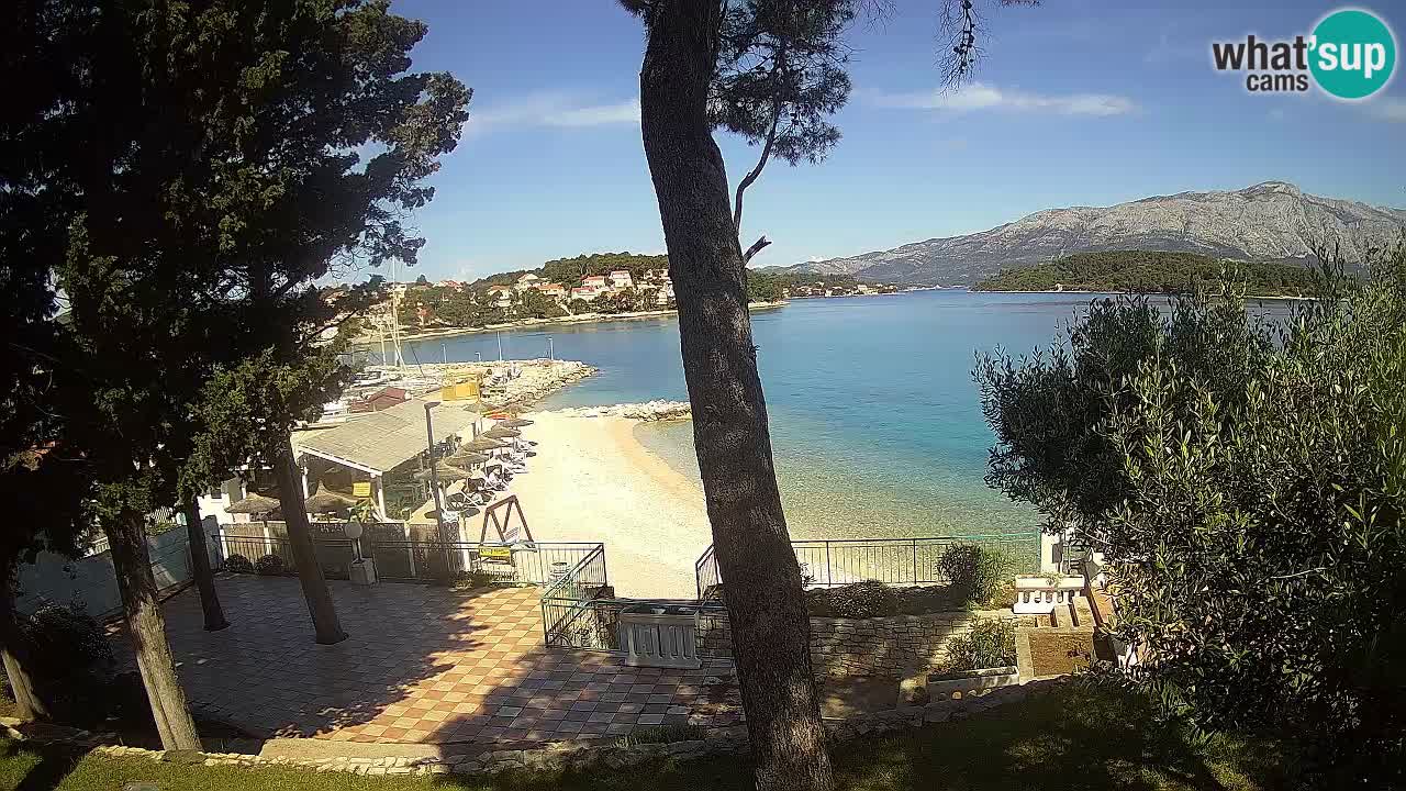 Livecam Lumbarda – Spiaggia Prvi Žal – Korčula