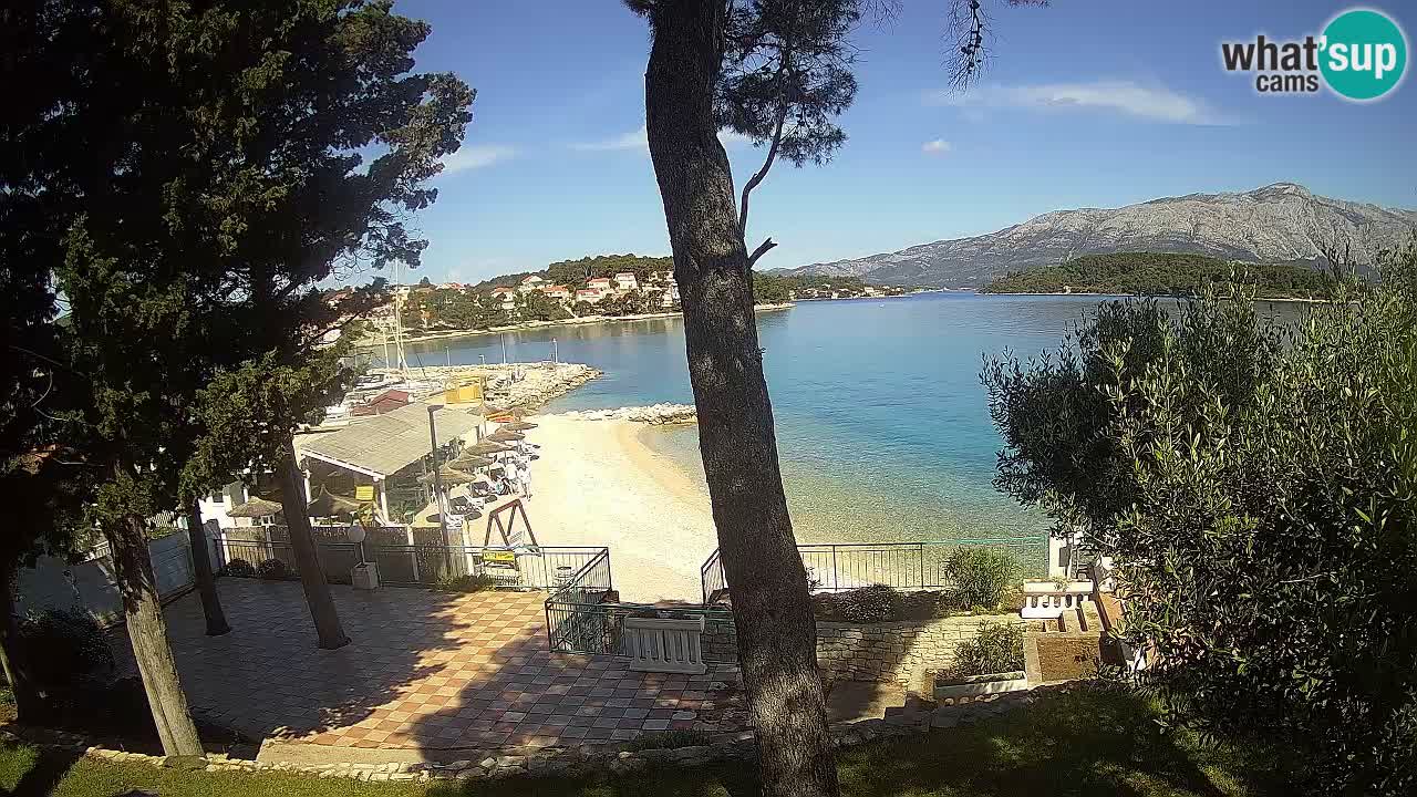 Spletna kamera Lumbarda – Plaža Prvi Žal – Korčula