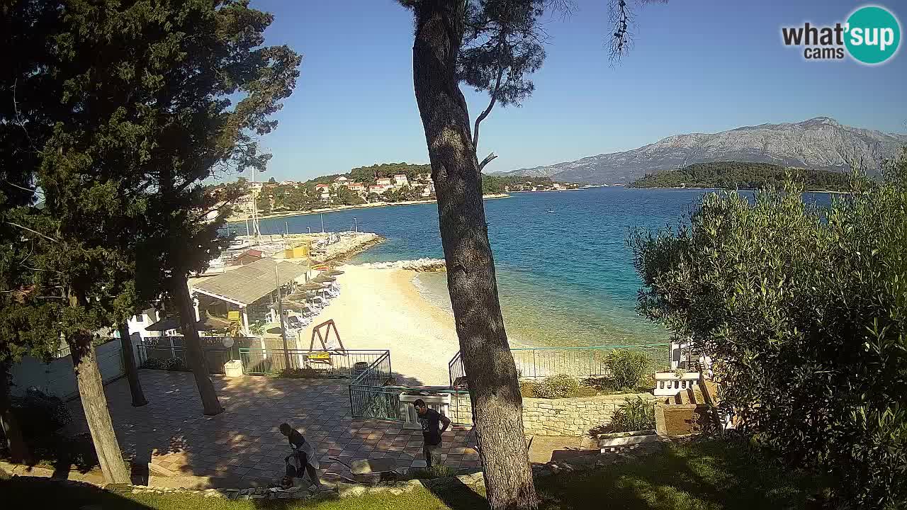 Livecam Lumbarda – Spiaggia Prvi Žal – Korčula