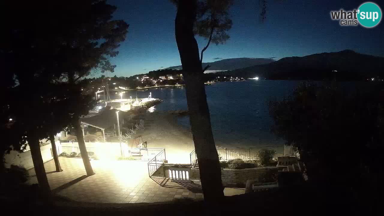 Webcam live Lumbarda – Plage Prvi Žal – Korčula