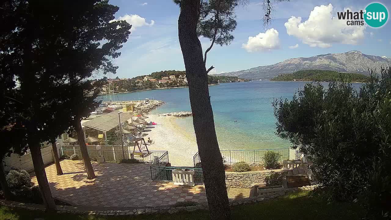 Webcam live Lumbarda – Plage Prvi Žal – Korčula