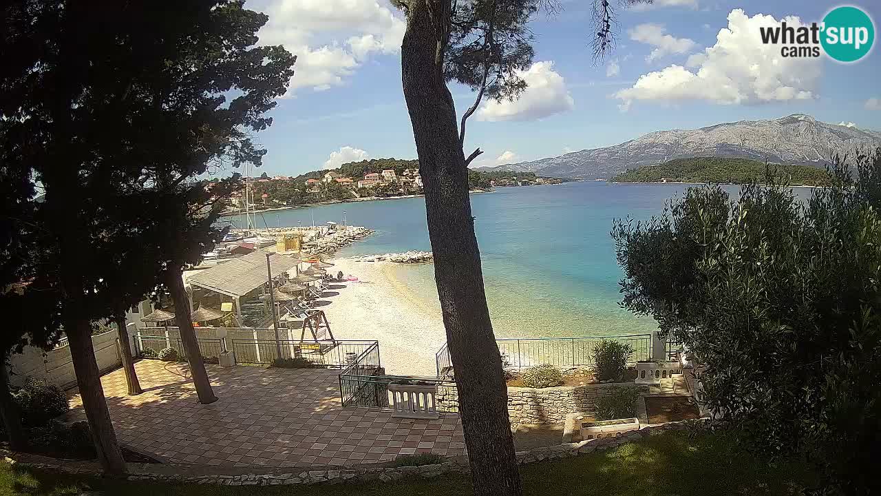 Livecam Lumbarda – Spiaggia Prvi Žal – Korčula
