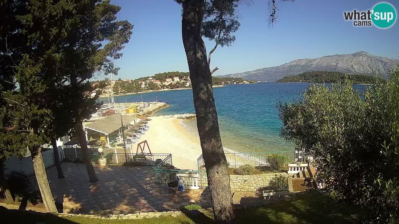 Livecam Lumbarda – Spiaggia Prvi Žal – Korčula