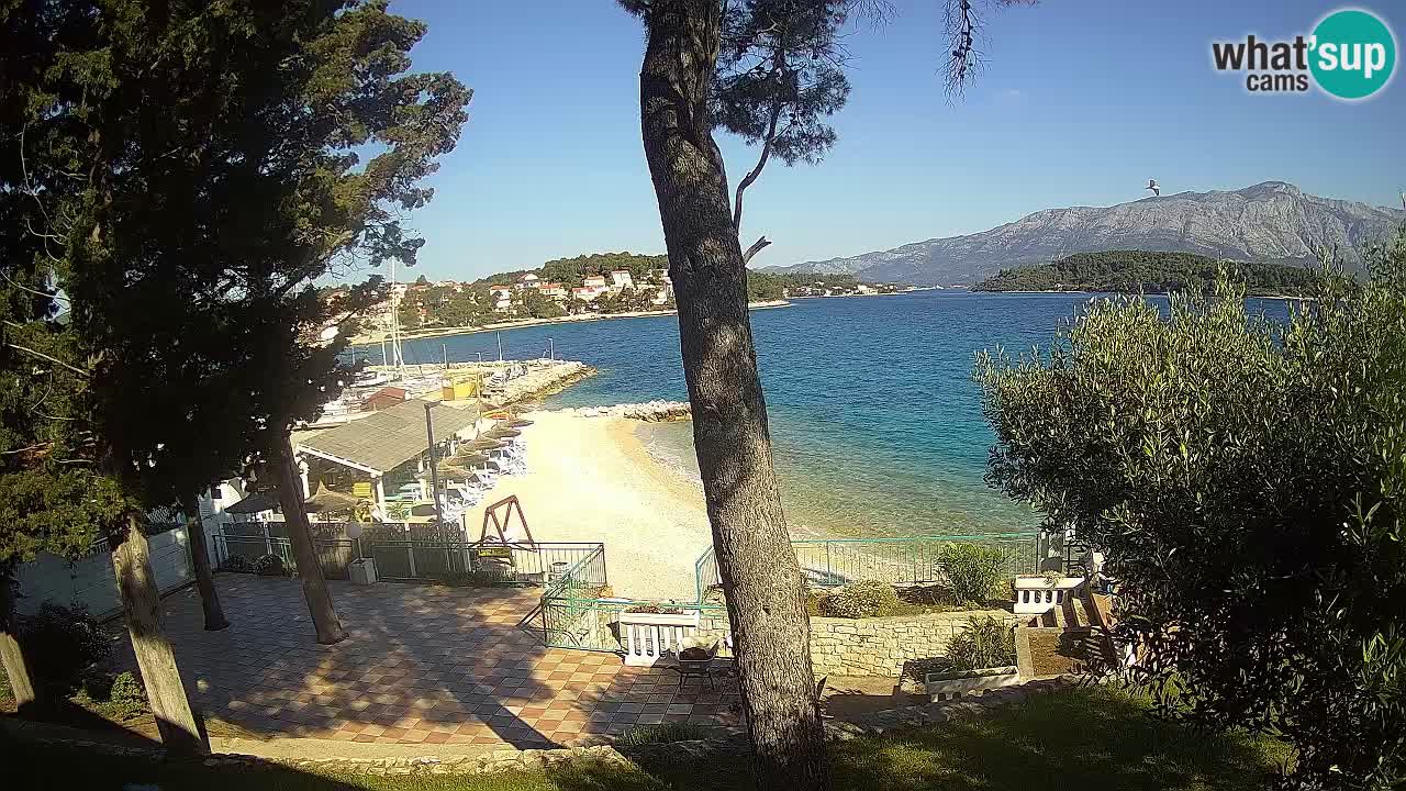 Webcam live Lumbarda – Plage Prvi Žal – Korčula