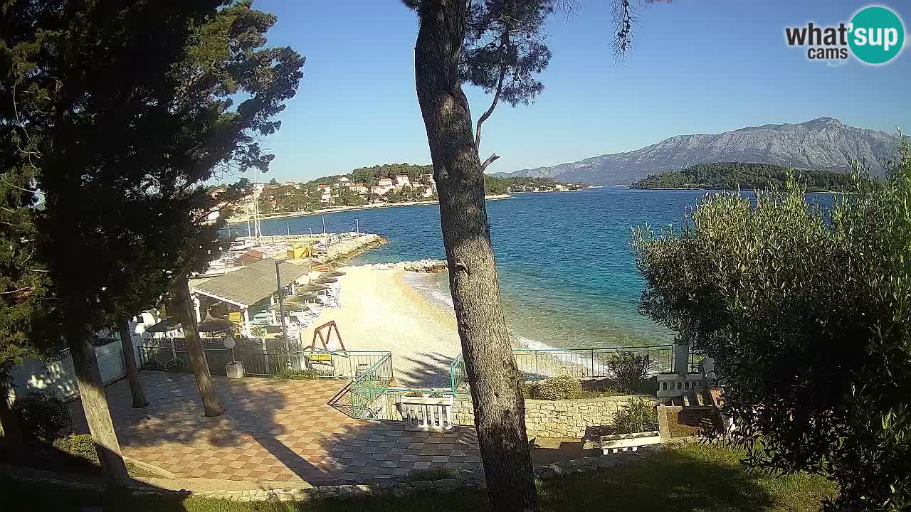 Web kamera Lumbarda – Plaža Prvi Žal – Korčula