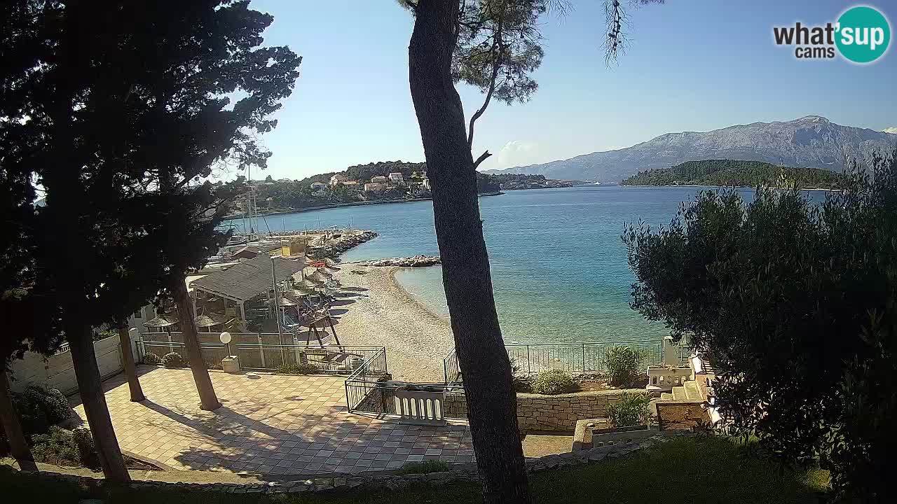 Web kamera Lumbarda – Plaža Prvi Žal – Korčula