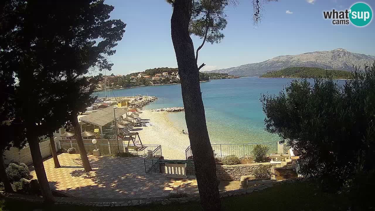 Livecam Lumbarda – Spiaggia Prvi Žal – Korčula