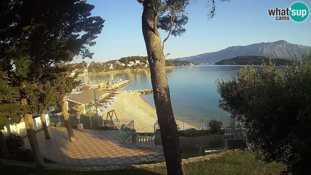 Webcam live Lumbarda – Plage Prvi Žal – Korčula