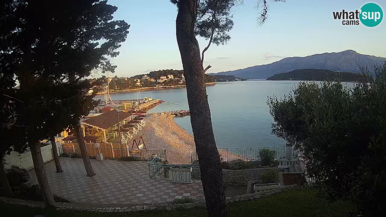 Livecam Lumbarda – Spiaggia Prvi Žal – Korčula