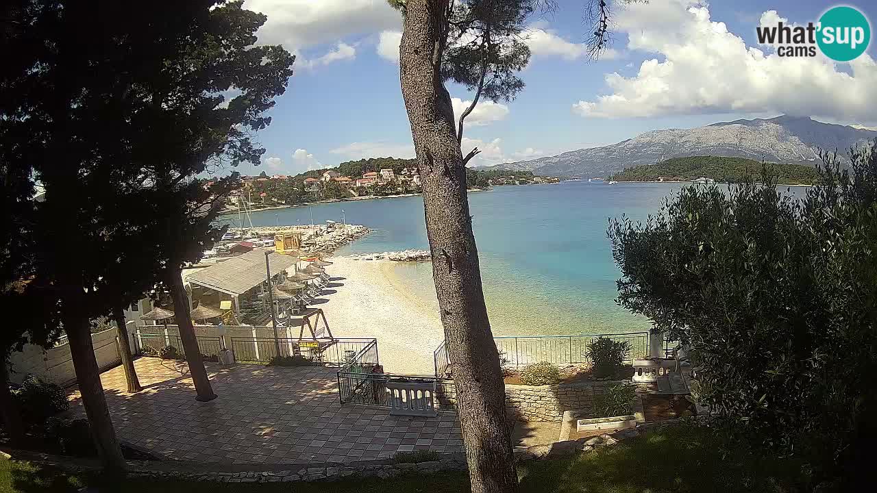 Livecam Lumbarda – Spiaggia Prvi Žal – Korčula