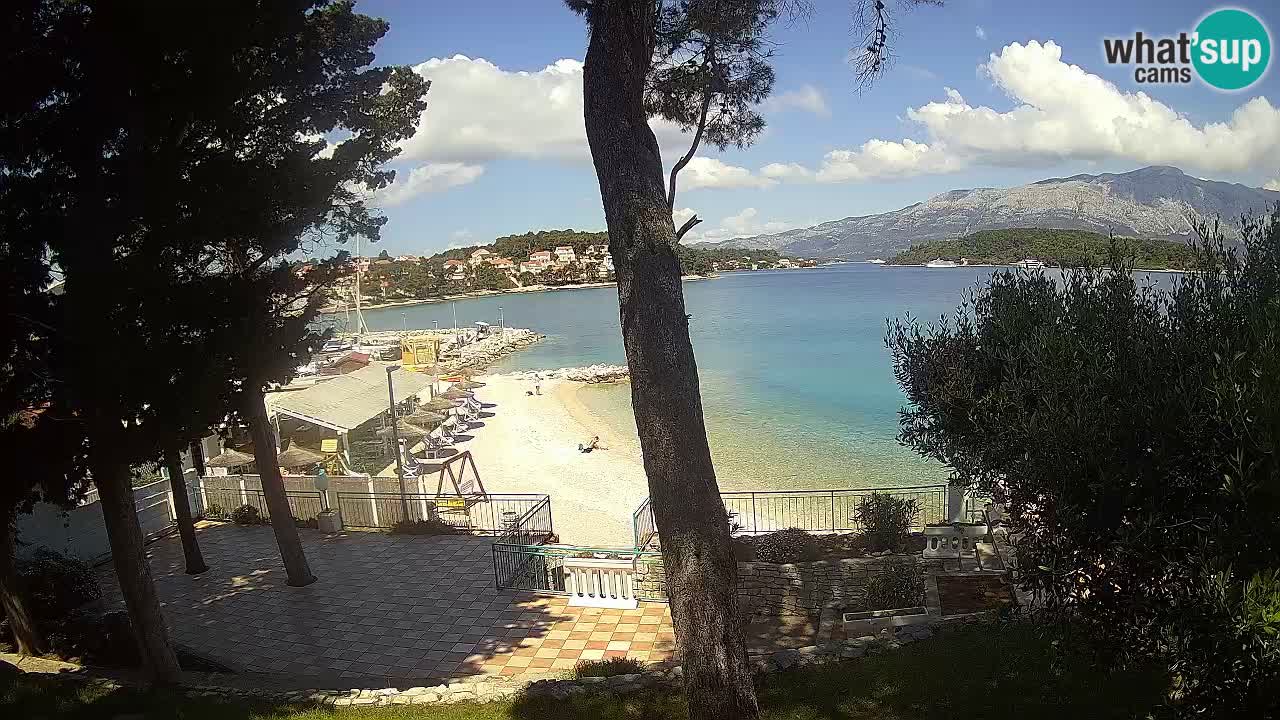 Livecam Lumbarda – Spiaggia Prvi Žal – Korčula