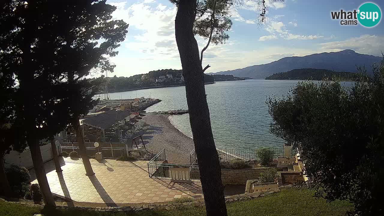 Livecam Lumbarda – Spiaggia Prvi Žal – Korčula