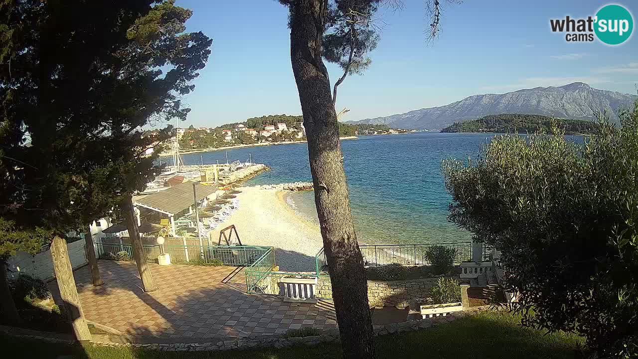 Web kamera Lumbarda – Plaža Prvi Žal – Korčula