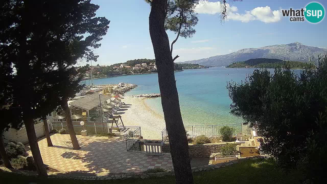 Web kamera Lumbarda – Plaža Prvi Žal – Korčula