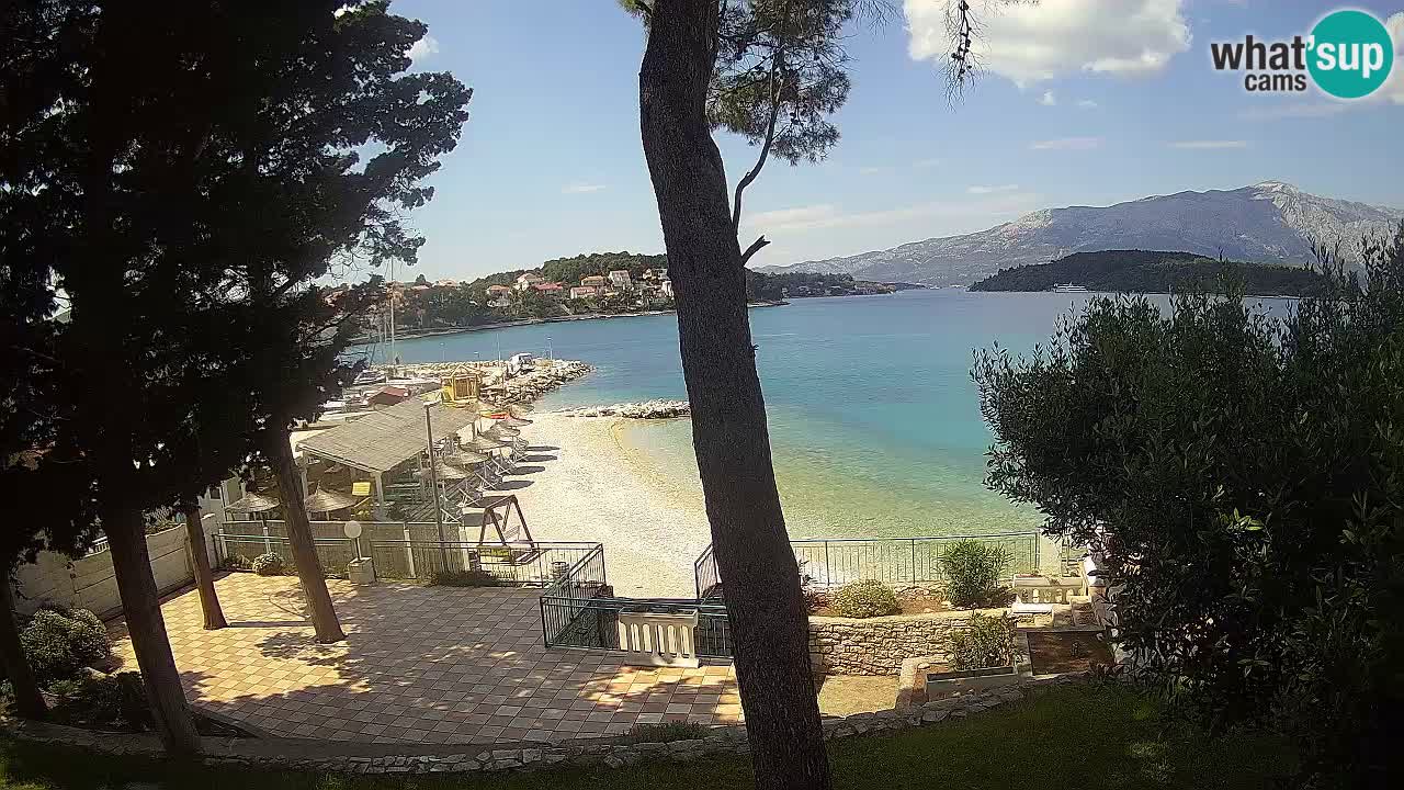 Livecam Lumbarda – Spiaggia Prvi Žal – Korčula
