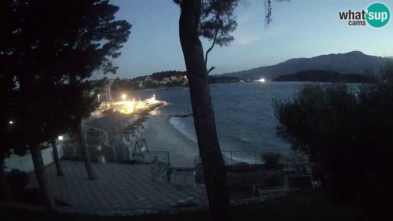 Web kamera Lumbarda – Plaža Prvi Žal – Korčula