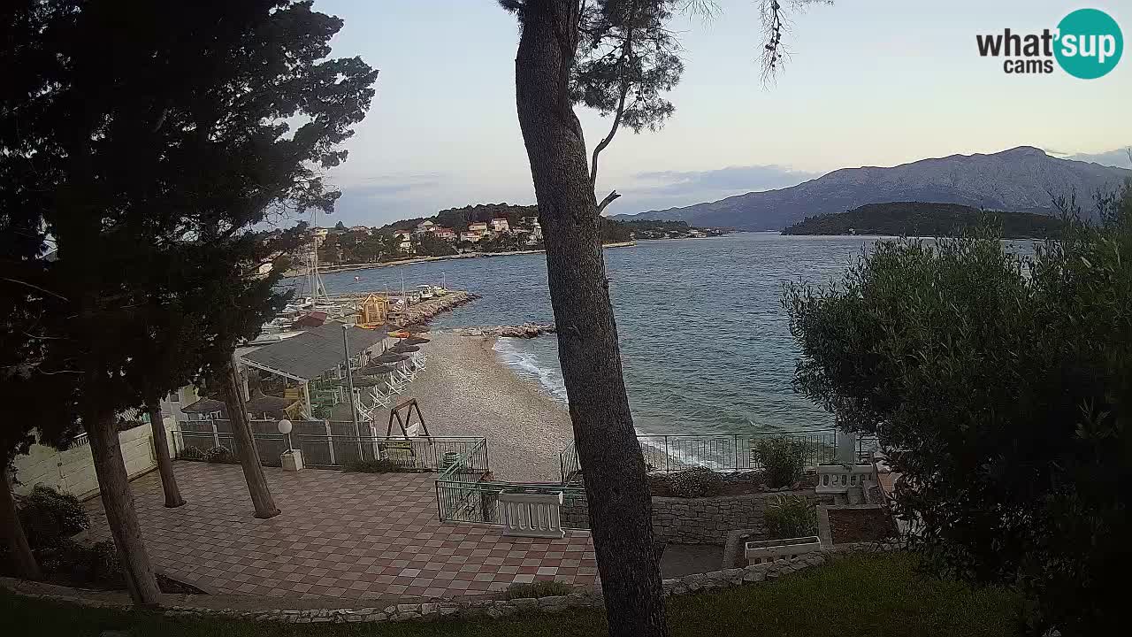 Livecam Lumbarda – Spiaggia Prvi Žal – Korčula
