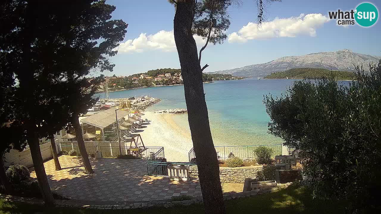 Livecam Lumbarda – Spiaggia Prvi Žal – Korčula