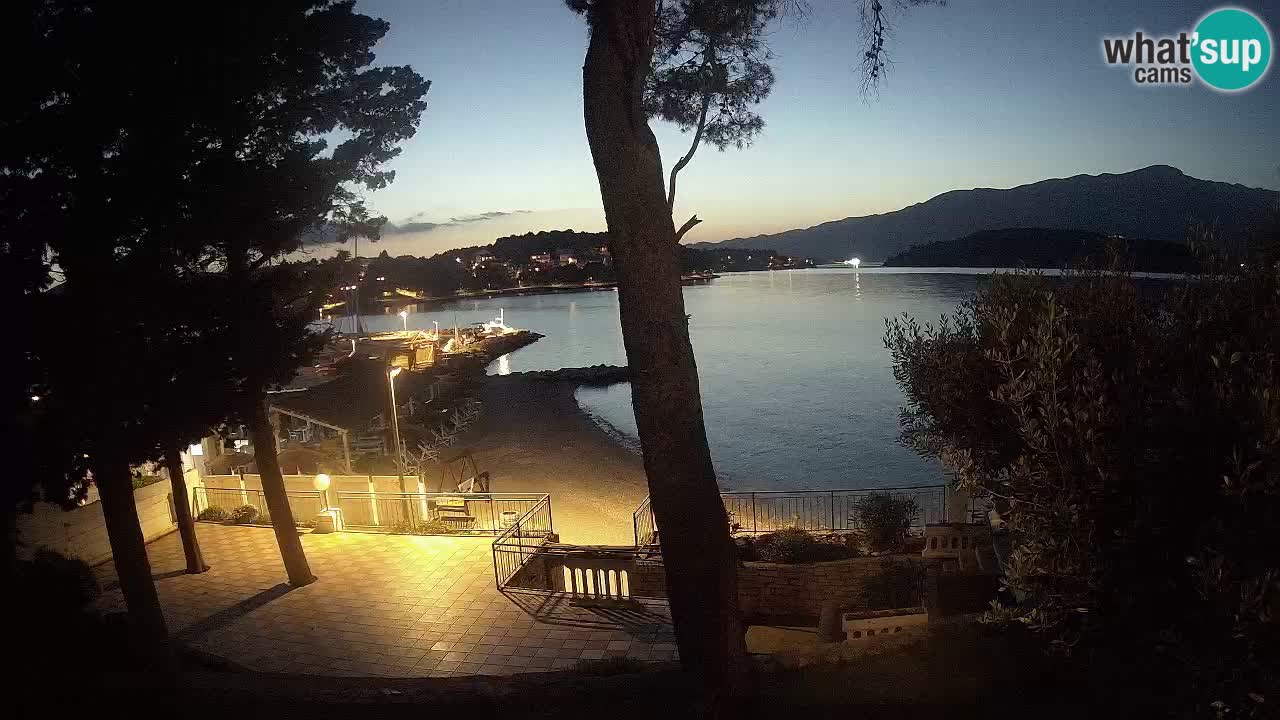 Spletna kamera Lumbarda – Plaža Prvi Žal – Korčula