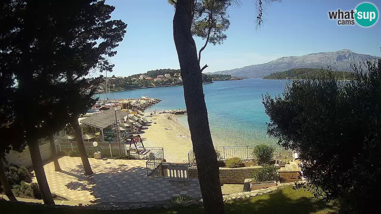 Webcam live Lumbarda – Plage Prvi Žal – Korčula