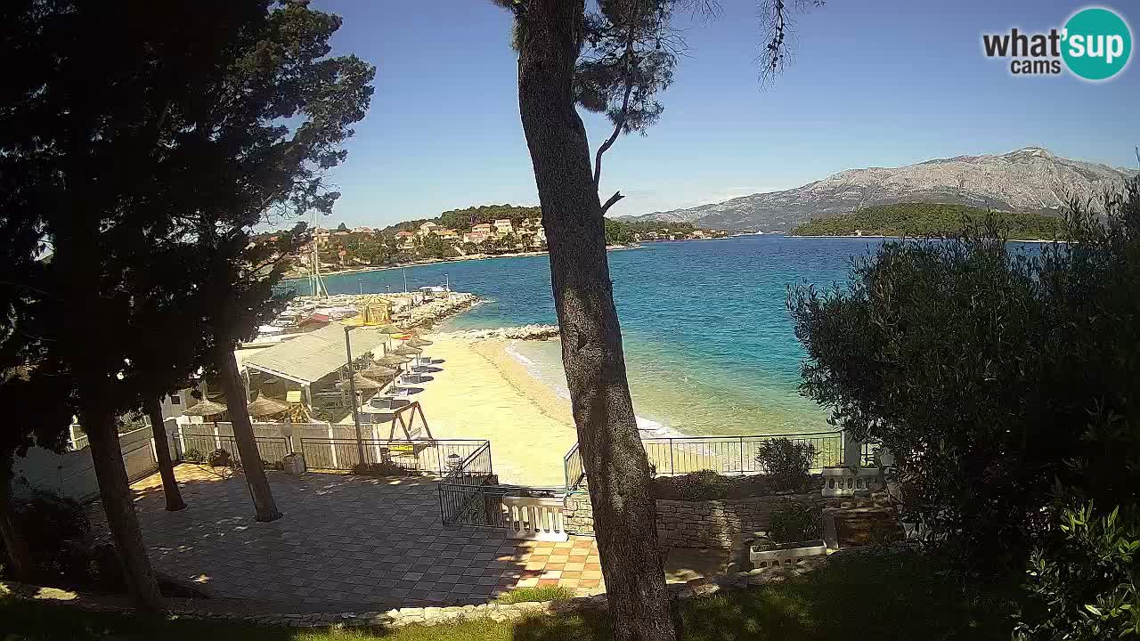 Spletna kamera Lumbarda – Plaža Prvi Žal – Korčula